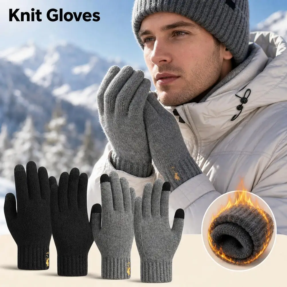 Осенне-зимние вязаные перчатки – обзор и цена Wool Glove Lined